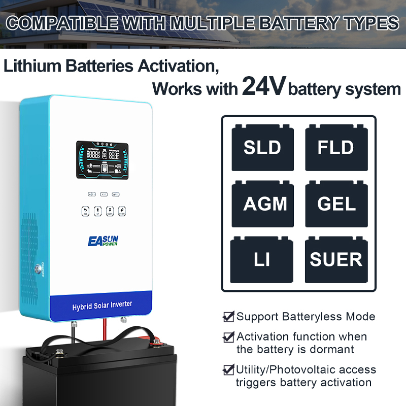 EASUN POWER 4000W 24V Off Grid - đánh giá và giá Grid Tie Inverter Limiter 2000W