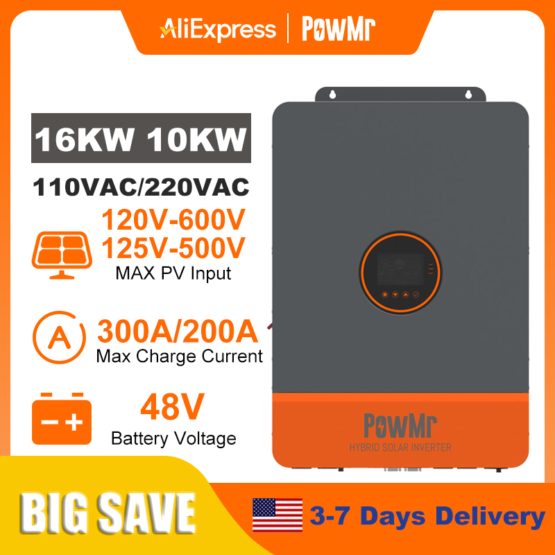 PowMr 16KW 10KW Split Phase In - đánh giá và giá Split Phase Inverter 10Kw 110V 220V