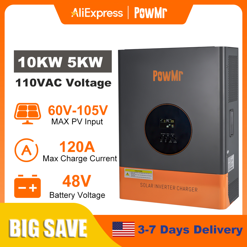 PowMr 10KW 5KW Split Phase Inv - đánh giá và giá Split Phase Inverter 10Kw 110V 220V